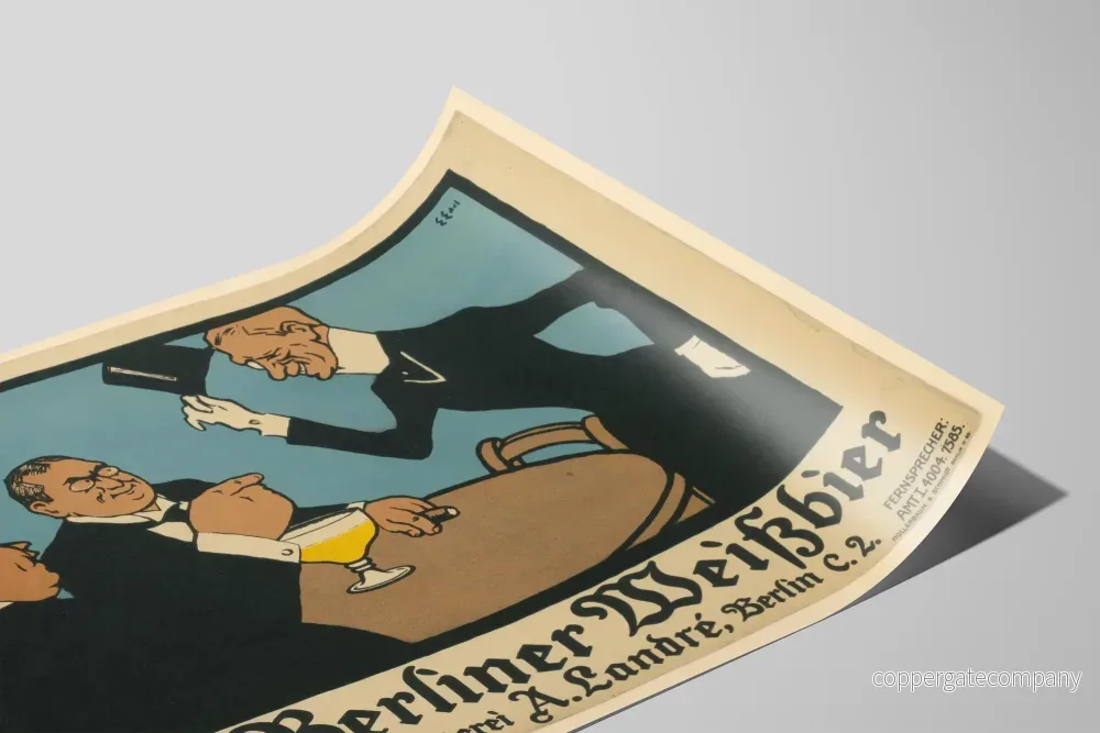 Vintage reklamposter för äkta Berliner Weißbier - Bild 2