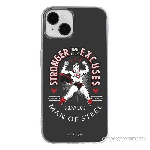 ERT GROUP mobiltelefonfodral för Apple Iphone 14 PLUS originalt och officiellt licensierat DC mönster Superman 025 optimalt anpassad till formen på mobiltelefonen, fodral tillverkad av TPU plast 5905131904805