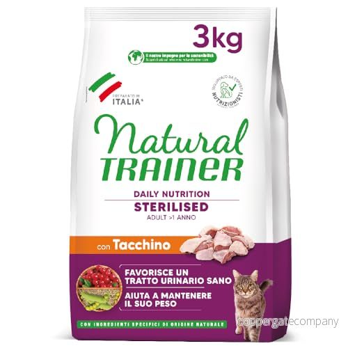 Trainer Natural Cat Sterilised vuxen med vitt kött och ärtfiber 3 kg, 000 g 8059149029764