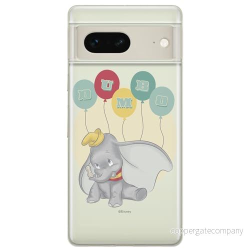 ERT GROUP mobiltelefonfodral för Google PIXEL 7 originalt och officiellt licensierat Disney mönster Dumbo 003 optimalt anpassad till formen på mobiltelefonen, gedeeltelijk transparant 5905795139346