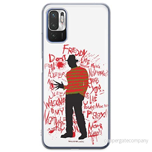 ERT GROUP mobiltelefonfodral för Xiaomi REDMI NOTE 10 5G / POCO M3 PRO originalt och officiellt licensierat Horror mönster Nightmare of Elm Street 010, fodral tillverkad av TPU plast 5905511093778