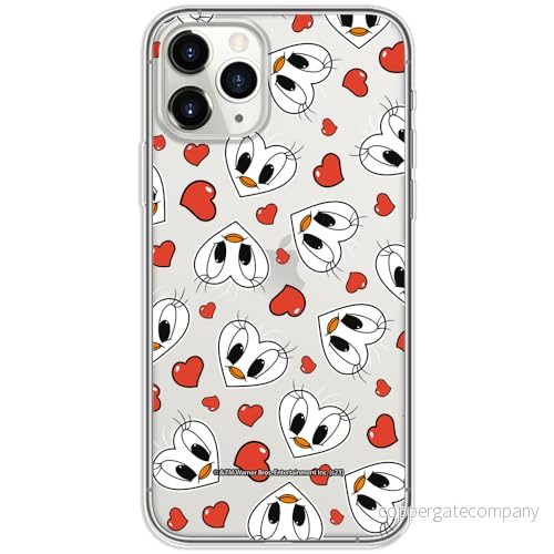 ERT GROUP mobiltelefonfodral för Iphone 11 PRO MAX originalt och officiellt licensierat Looney Tunes mönster Tweety 018 optimalt anpassad till formen på mobiltelefonen, gedeeltelijk transparant 5905795122119