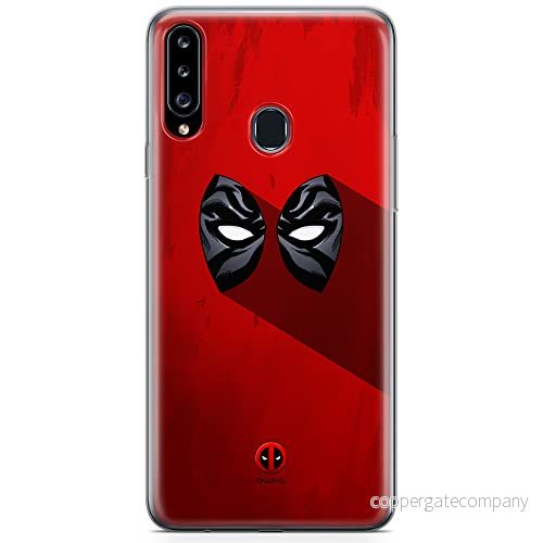 ERT GROUP mobiltelefonfodral för Samsung A20S originalt och officiellt licensierat Marvel mönster Deadpool 007 optimalt anpassad till formen på mobiltelefonen, fodral tillverkad av TPU plast 5904805436918
