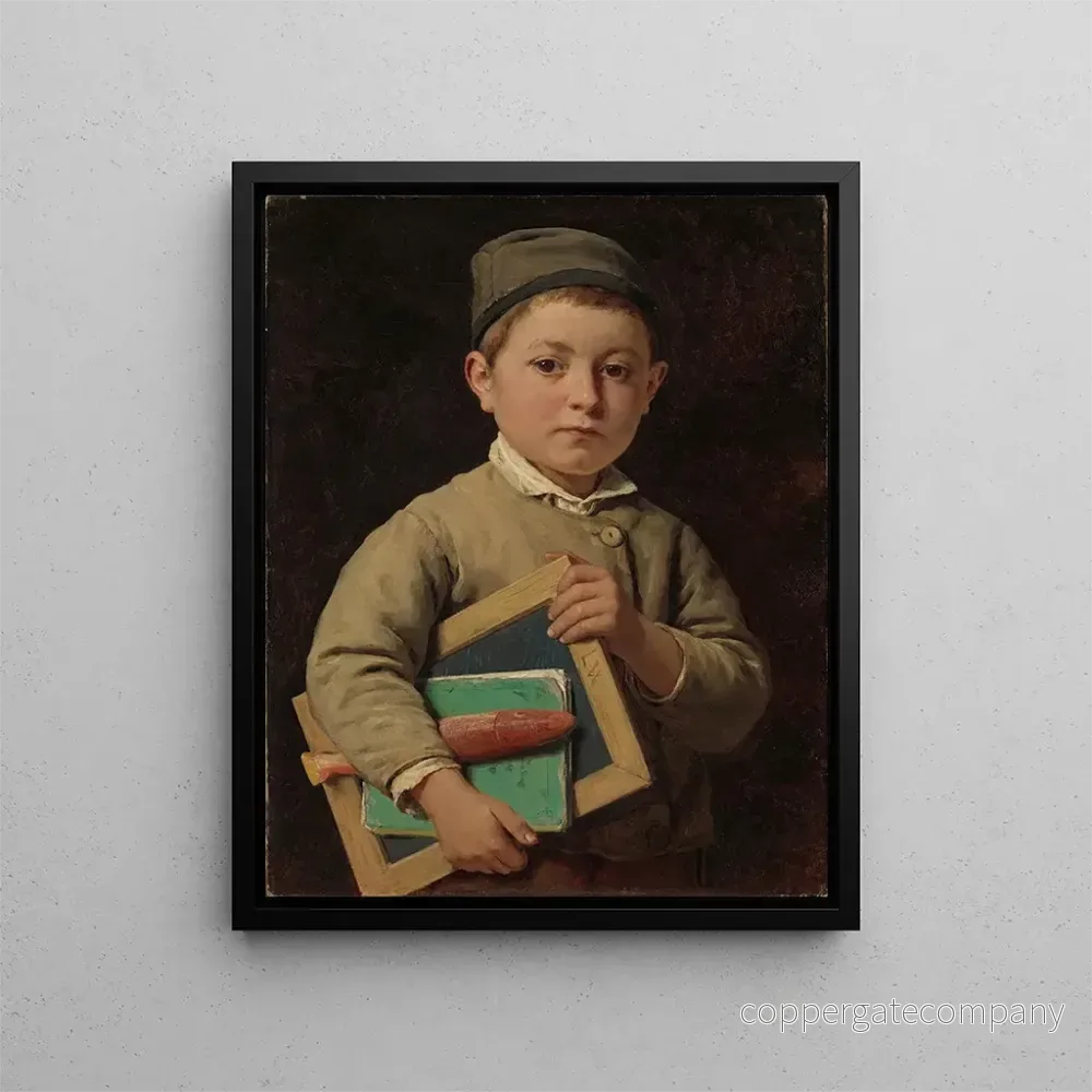 Målning Ecolier - Albert Anker | Konsttryck