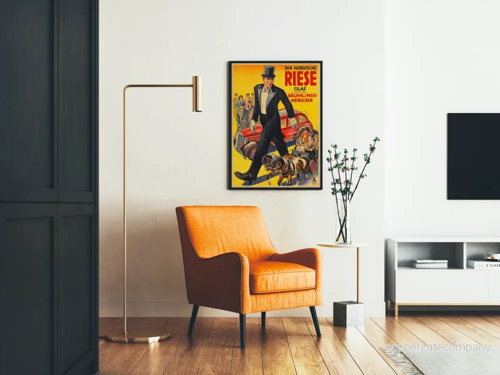 Vintageposter av Der Nordische Riese Olaf för väggdekoration - Bild 2