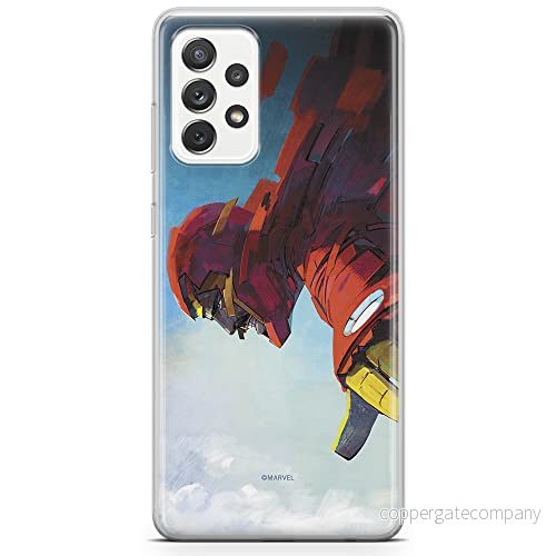 ERT GROUP mobiltelefonfodral för Samsung A52 5G / LTE 4G A52S originalt och officiellt licensierat Marvel mönster Iron Man 015, fodral tillverkad av TPU plast 5903040070215