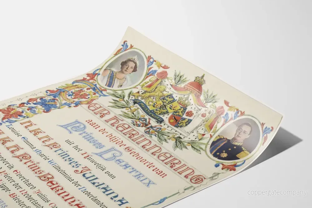Minnesposter för prinsessan Beatrix födelse 1938 - Bild 3