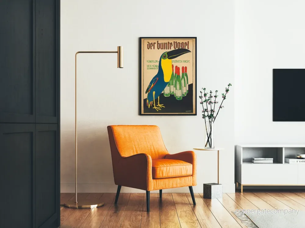 Väggposter Der Bunte Vogel - Färgglad och vintage design för konstnärlig inredning - Bild 2