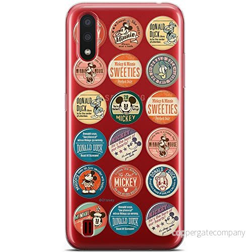 ERT GROUP mobiltelefonfodral för Samsung A01 originalt och officiellt licensierat Disney mönster Mickey & Friends 003 optimalt anpassad till formen på mobiltelefonen, gedeeltelijk transparant 5904805425028