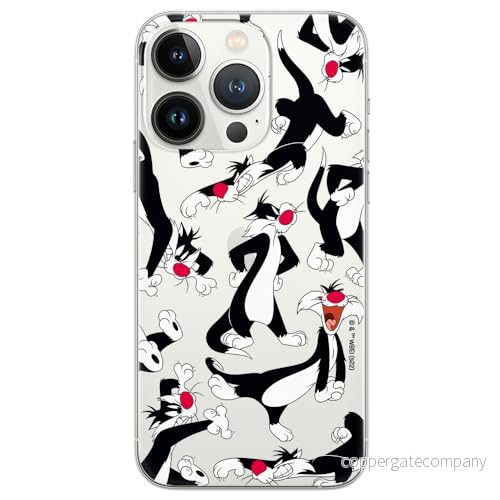 ERT GROUP mobiltelefonfodral för Iphone 13 PRO MAX originalt och officiellt licensierat Looney Tunes mönster Sylvester 006 optimalt anpassad till formen på mobiltelefonen, gedeeltelijk transparant 5905511652760