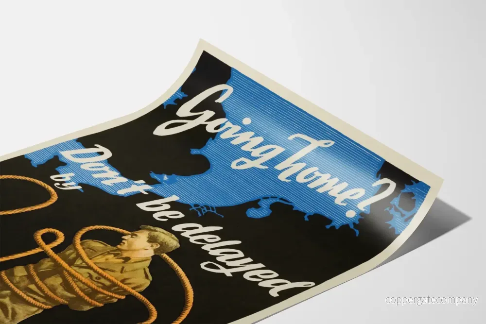 Vintageposter Going Home - Väggdekoration Krig och Motstånd - Bild 3