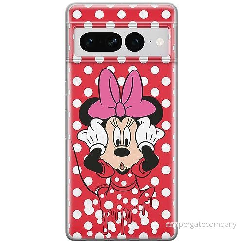 ERT GROUP mobiltelefonfodral för Google PIXEL 7 PRO originalt och officiellt licensierat Disney mönster Minnie 016 optimalt anpassad till formen på mobiltelefonen, fodral tillverkad av TPU plast 5905795162832