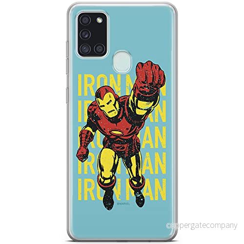 ERT GROUP mobiltelefonfodral för Samsung A21s originalt och officiellt licensierat Marvel mönster Iron Man 009 optimalt anpassad till formen på mobiltelefonen, fodral tillverkad av TPU plast 5903040257654