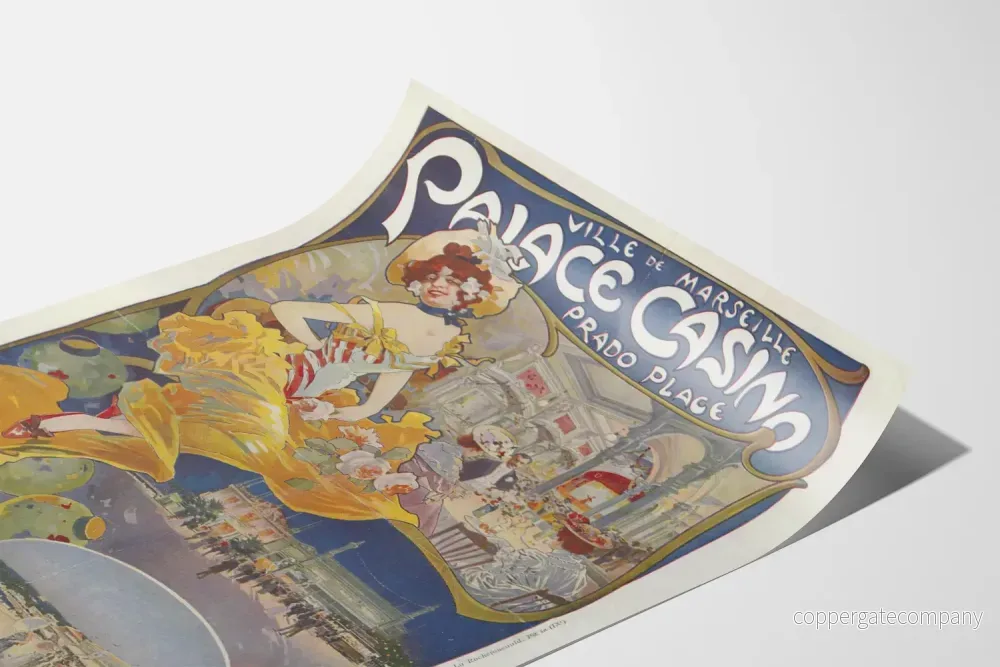 Vintageposter Marseille Palace Casino Prado Dekorativt</s> - Bild 3