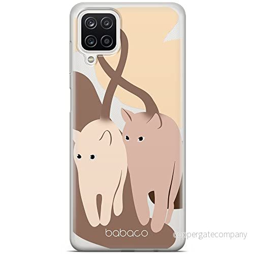 ERT GROUP mobiltelefonfodral för Samsung A12 / M12 F12 originalt och officiellt licensierat Babaco mönster Cats 002 optimalt anpassad till formen på mobiltelefonen, gedeeltelijk transparant 5905131078544