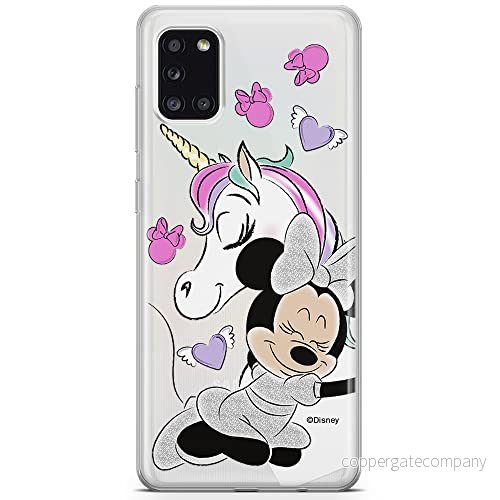 ERT GROUP mobiltelefonfodral för Samsung A31 originalt och officiellt licensierat Disney mönster Minnie 036 optimalt anpassad till formen på mobiltelefonen, gedeeltelijk transparant 5903040219195
