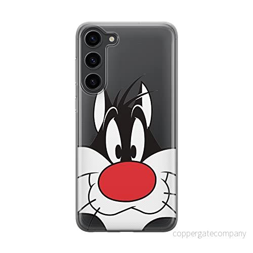 ERT GROUP mobiltelefonfodral för Samsung S23 originalt och officiellt licensierat Looney Tunes mönster Sylvester 001 optimalt anpassad till formen på mobiltelefonen, gedeeltelijk transparant 5905511434830