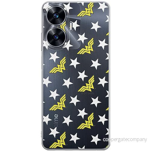 ERT GROUP mobiltelefonfodral för Realme C55 originalt och officiellt licensierat DC mönster Wonder Woman 007 optimalt anpassad till formen på mobiltelefonen, gedeeltelijk transparant 5905511860837