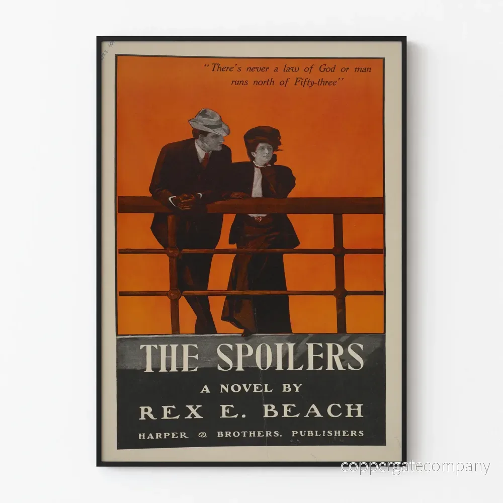 Vintageposter The Spoilers - Poster roman av Rex E. Beach