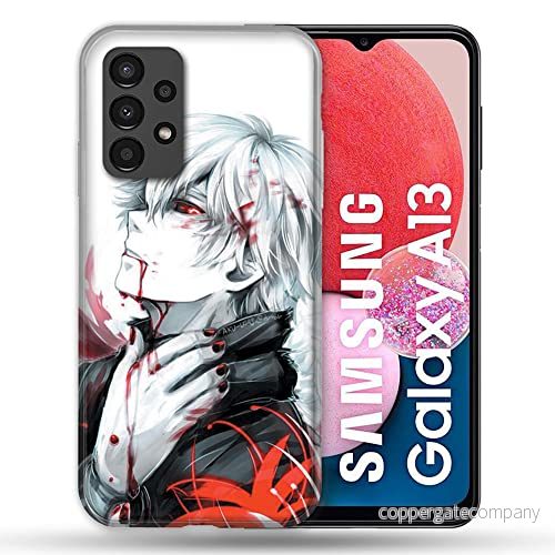Fodral för Samsung Galaxy A13 Manga Tokyo Ghoul Kaneki vit 3614848281339