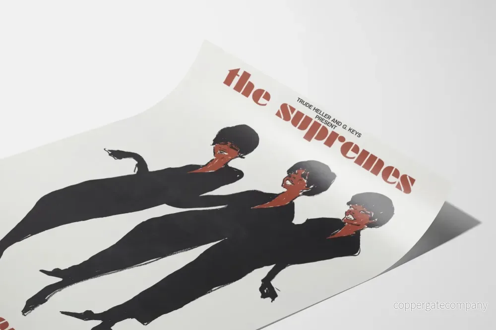 Vintageposter The Supremes vid Lincoln Center 1965 - Bild 3