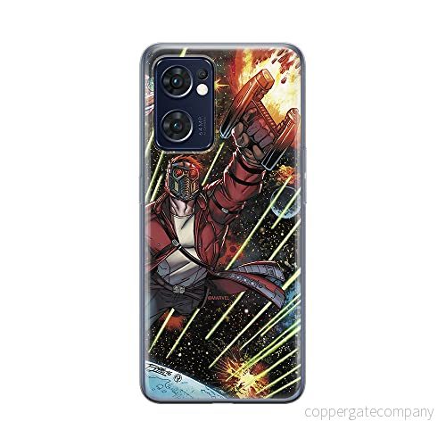 ERT GROUP mobiltelefonfodral för Oppo RENO 7 5G originalt och officiellt licensierat Marvel mönster Star Lord 004 optimalt anpassad till formen på mobiltelefonen, fodral tillverkad av TPU plast 5905511301613