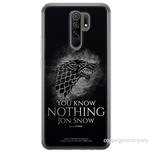 ERT GROUP mobiltelefonfodral för Xiaomi REDMI 9 originalt och officiellt licensierat Game od Thrones mönster of 020 anpassad till formen på mobiltelefonen, fodral tillverkad av TPU plast 5903932694307