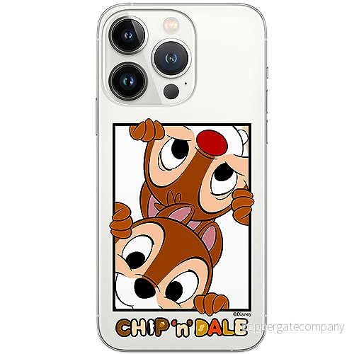 ERT GROUP mobiltelefonfodral för Iphone 13 PRO MAX originalt och officiellt licensierat Disney mönster Chip & Dale 005 optimalt anpassad till formen på mobiltelefonen, gedeeltelijk transparant 5905795021931
