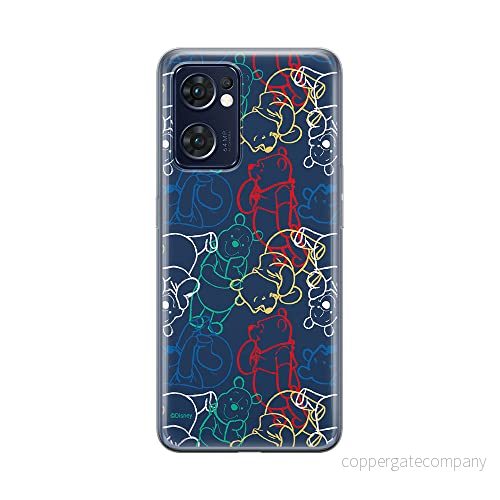 ERT GROUP mobiltelefonfodral för Oppo RENO 7 5G originalt och officiellt licensierat Disney mönster Winnie the Pooh and Friends 007, fodral tillverkad av TPU plast 5905511308025