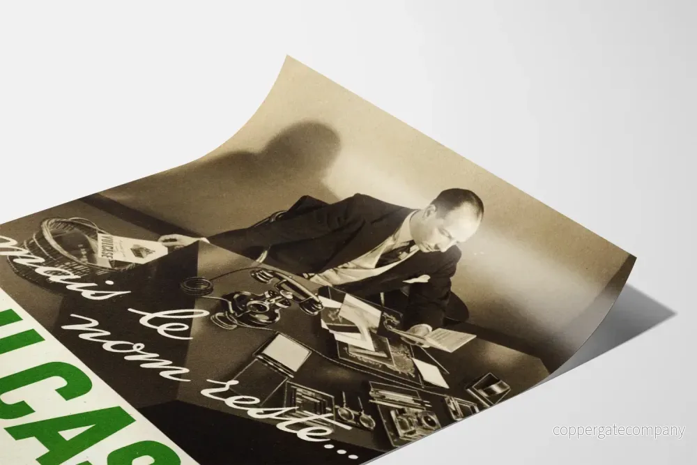 Vintage reklamposter Vulcase för retro väggdekoration - Bild 3