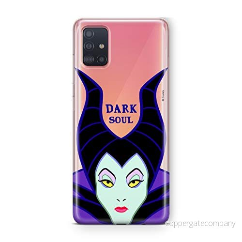 ERT GROUP mobiltelefonfodral för Samsung A51 originalt och officiellt licensierat Disney mönster Maleficent 001 Vit optimalt anpassad till formen på mobiltelefonen, gedeeltelijk transparant 5903537584089
