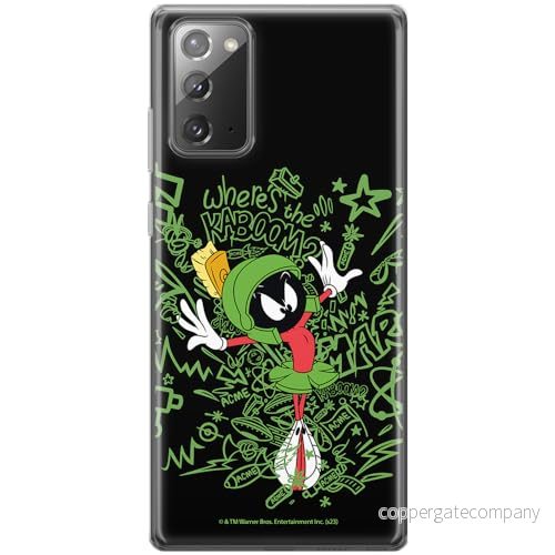 ERT GROUP mobiltelefonfodral för Samsung GALAXY NOTE 20 originalt och officiellt licensierat Looney Tunes mönster Marvin 007 anpassad till formen på mobiltelefonen, fodral tillverkad av TPU plast 5905795130480
