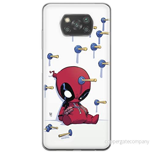 ERT GROUP mobiltelefonfodral för Xiaomi POCOPHONE X3 originalt och officiellt licensierat Marvel mönster Deadpool 005 optimalt anpassad till formen på mobiltelefonen, fodral tillverkad av TPU plast 5903537123035