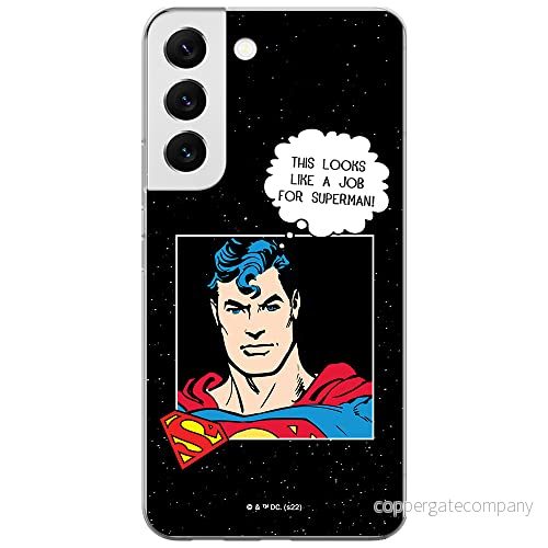 ERT GROUP mobiltelefonfodral för Samsung S22 originalt och officiellt licensierat DC mönster Superman 037 optimalt anpassad till formen på mobiltelefonen, fodral tillverkad av TPU plast 5905131572691