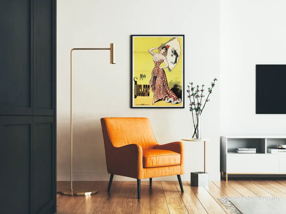 Vintageposter Melle Duclerc - Elegant väggdekoration i art nouveau-stil - Bild 2