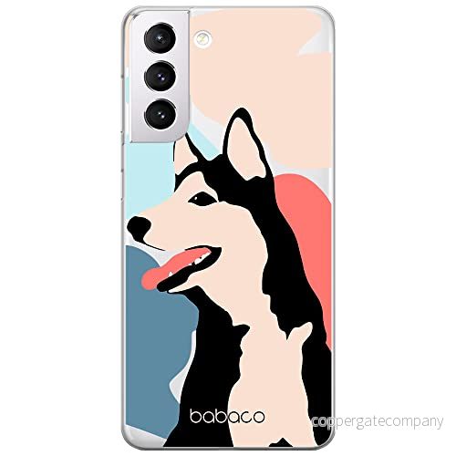 ERT GROUP mobiltelefonfodral för Samsung S21 originalt och officiellt licensierat Babaco mönster Dogs 001 Vit optimalt anpassad till formen på mobiltelefonen, gedeeltelijk transparant 5905131009371