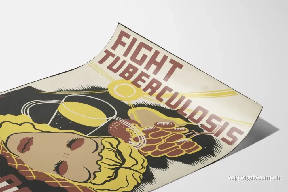 Vintageposter mot tuberkulos – Följ hälsoreglerna - Bild 3