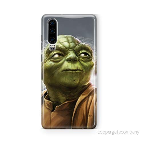 ERT GROUP mobiltelefonfodral för Huawei P30 originalt och officiellt licensierat Star Wars mönster Yoda 006 Vit optimalt anpassad till formen på mobiltelefonen, fodral tillverkad av TPU plast 5902980173208