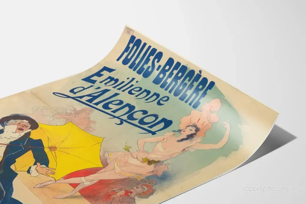 Vintageposter Folies Bergère Emilienne d'Alençon Varje kväll - Bild 3