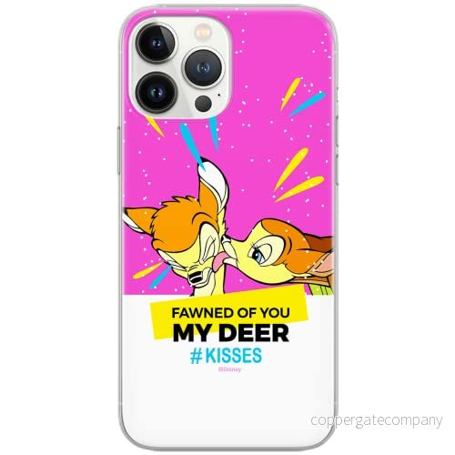 ERT GROUP mobiltelefonfodral för Iphone 13 PRO originalt och officiellt licensierat Disney mönster Bambi 012 Vit optimalt anpassad till formen på mobiltelefonen, fodral tillverkad av TPU plast 5903932852202