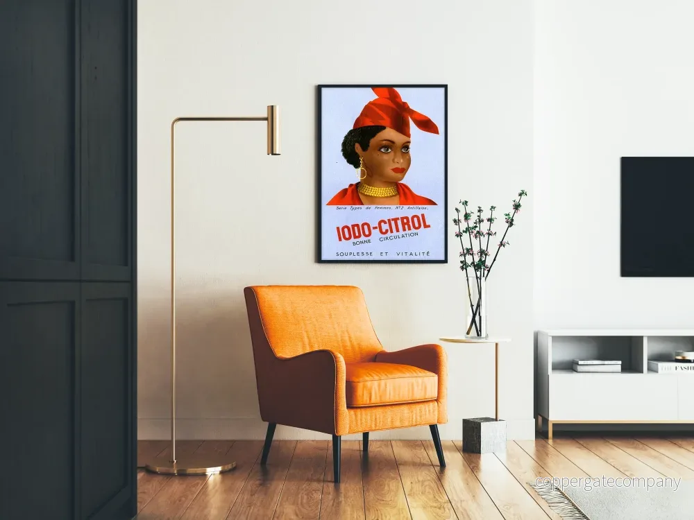 Vintageposter Iodo-Citrol för retro väggdekoration - Bild 2