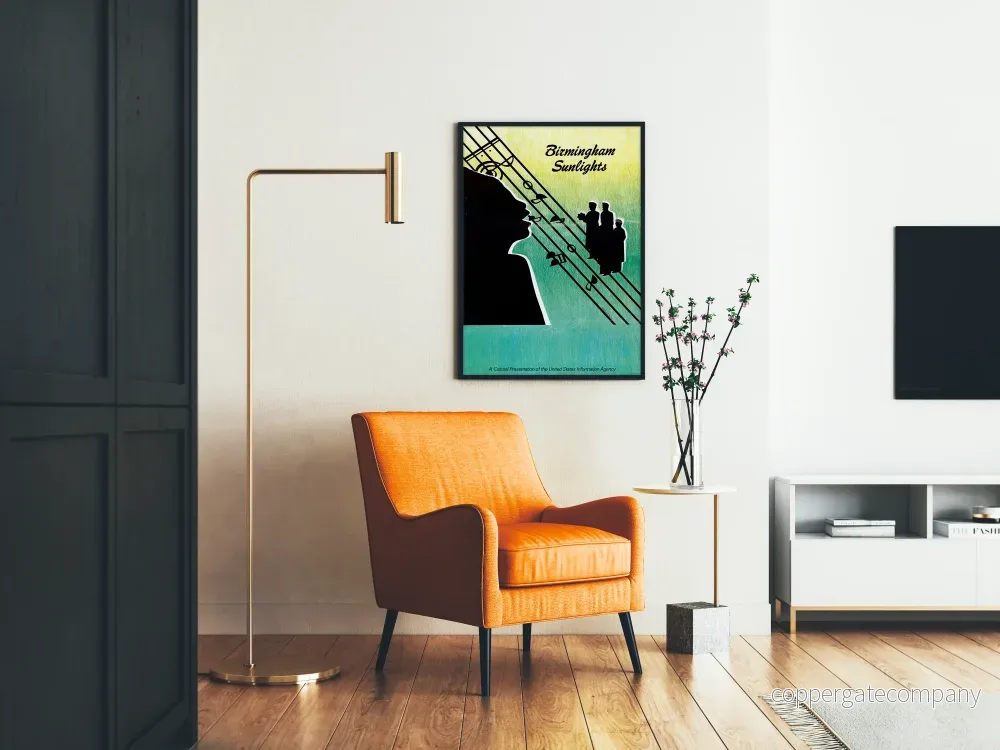 Vintage dekorativ poster Birmingham Sunlights Musik - Bild 2