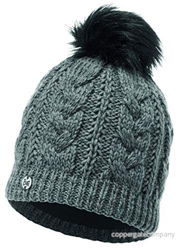 Buff dam mössa stickad och Polar Darla Grey Pewter En Storlek 8428927304414
