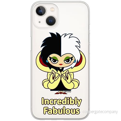 ERT GROUP mobiltelefonfodral för Iphone 13 MINI originalt och officiellt licensierat Disney mönster Cruella 006 optimalt anpassad till formen på mobiltelefonen, gedeeltelijk transparant 5905131490407
