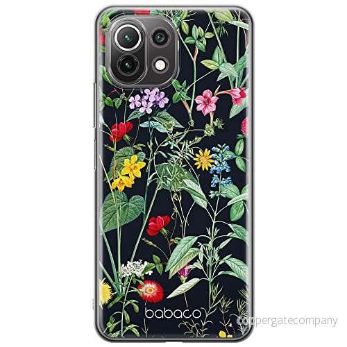 ERT GROUP mobiltelefonfodral för Xiaomi 11 LITE 4G/5G originalt och officiellt licensierat Babaco mönster Flowers 041, fodral tillverkad av TPU plast 5905131313386