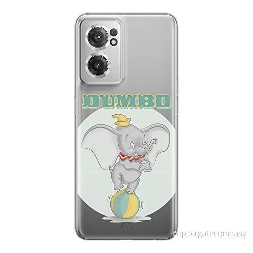 ERT GROUP mobiltelefonfodral för Oneplus NORD CE 2 originalt och officiellt licensierat Disney mönster Dumbo 006 optimalt anpassad till formen på mobiltelefonen, gedeeltelijk transparant 5905511282431