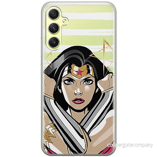 ERT GROUP mobiltelefonfodral för Samsung A34 5G originalt och officiellt licensierat DC mönster Wonder Woman 003 optimalt anpassad till formen på mobiltelefonen, gedeeltelijk transparant 5905511790110