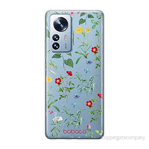 ERT GROUP mobiltelefonfodral för Xiaomi 12 PRO originalt och officiellt licensierat Babaco mönster Flowers 042 optimalt anpassad till formen på mobiltelefonen, gedeeltelijk transparant 5905511531584