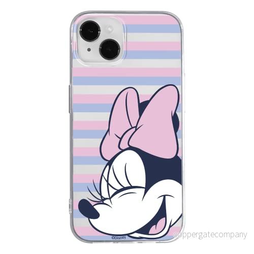 ERT GROUP mobiltelefonfodral för Apple Iphone 14 PLUS originalt och officiellt licensierat Disney mönster Minnie 022 optimalt anpassad till formen på mobiltelefonen, gedeeltelijk transparant 5905131893192