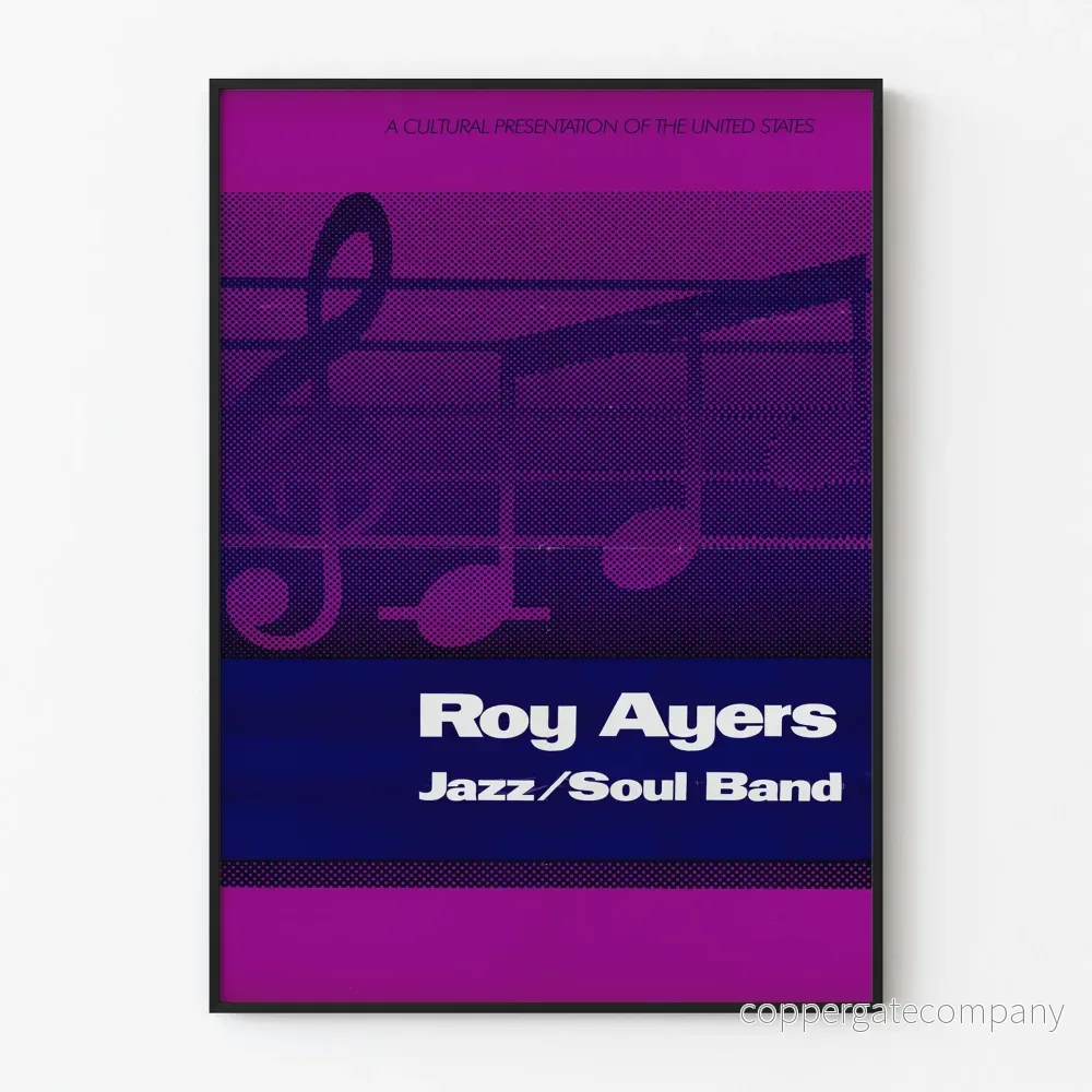 Poster Roy Ayers Jazz/Soul Band - Vintage väggdekoration med musiktema